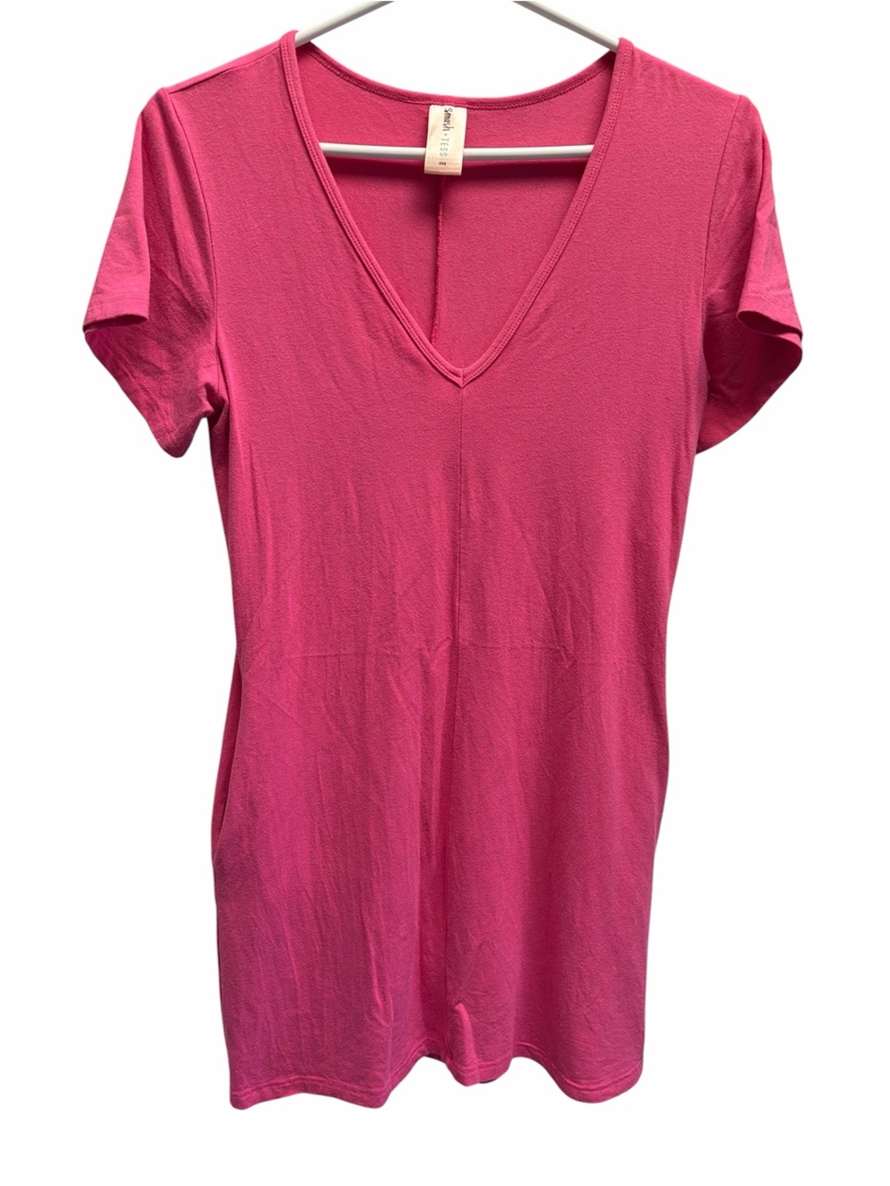 Smash + Tess Sunday Shorty Dress Barbie Pink Cotton Size 2XS